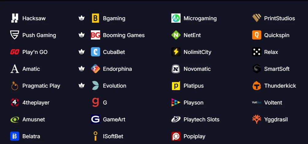 Ауф казино — каталог слотов и провайдеров